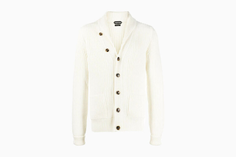 best cardigan sweaters men tom ford ribbed knit cardigan review - Luxe Digital