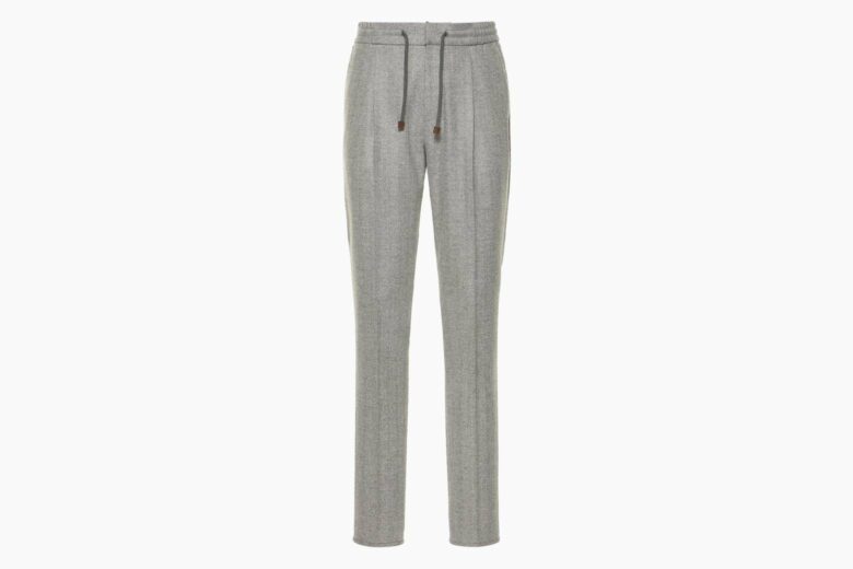 best joggers men brunello cucinelli wool review - Luxe Digital