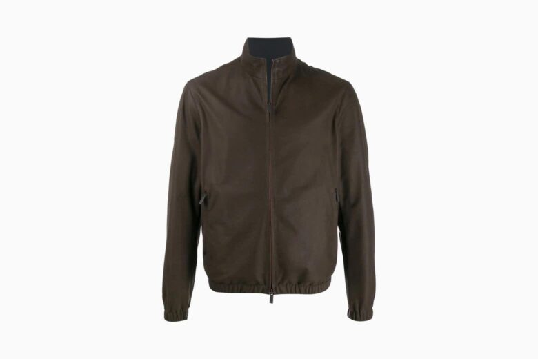 best leather jackets men ermenegildo zegna - Luxe Digital