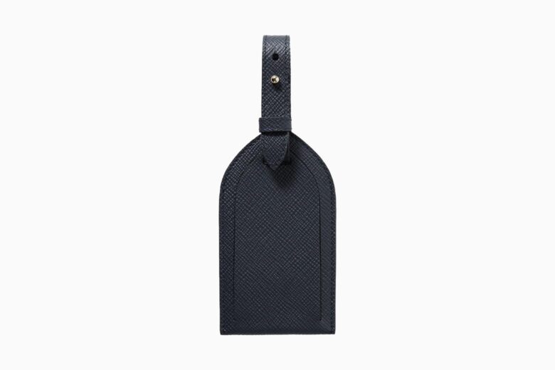 best luggage tags smythson panama luggage tag - Luxe Digital