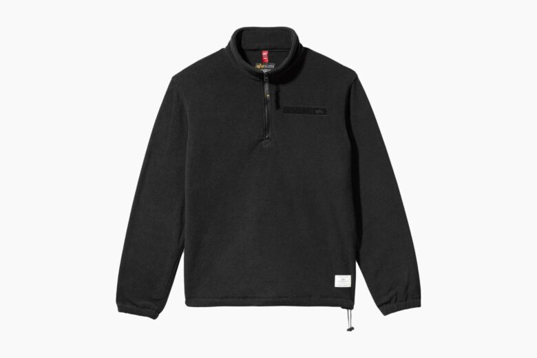 best sweaters men alpha industries quarter zip fleece pullover review - Luxe Digital