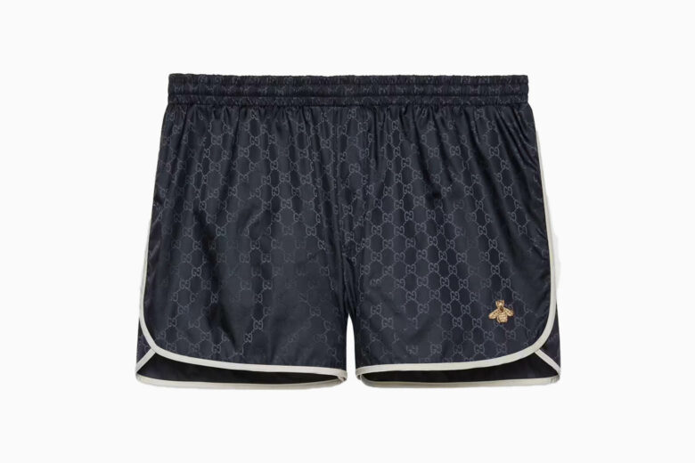 best swim trunks men gucci swim short with bee review - Luxe Digital