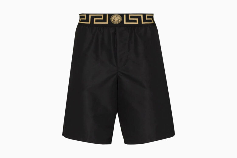 best swim trunks men versace greca border swim shorts review - Luxe Digital