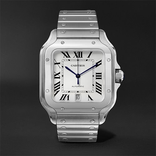 black tie men watch Cartier - Luxe Digital