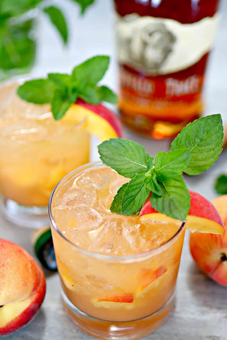 buffalo trace bourbon peach smash recipe - Luxe Digital