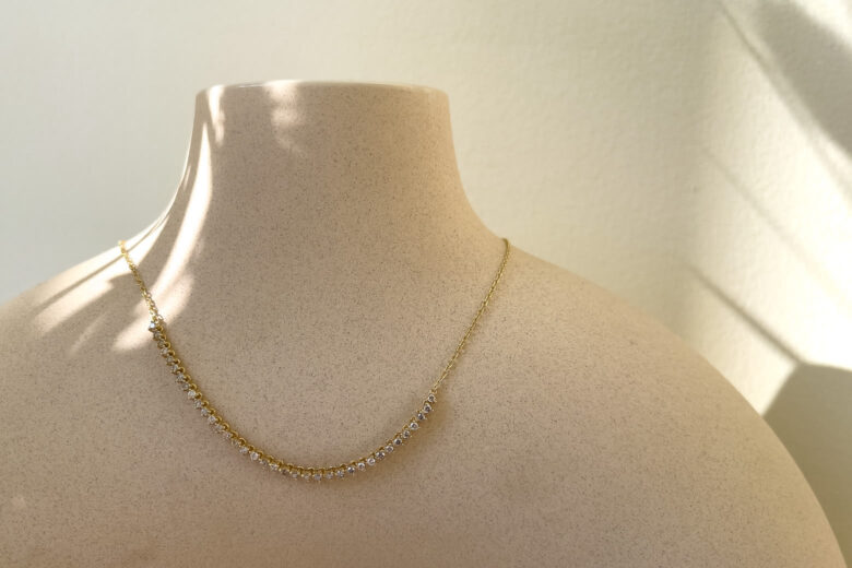 Mejuri jewelry review tennis necklace - Luxe Digital