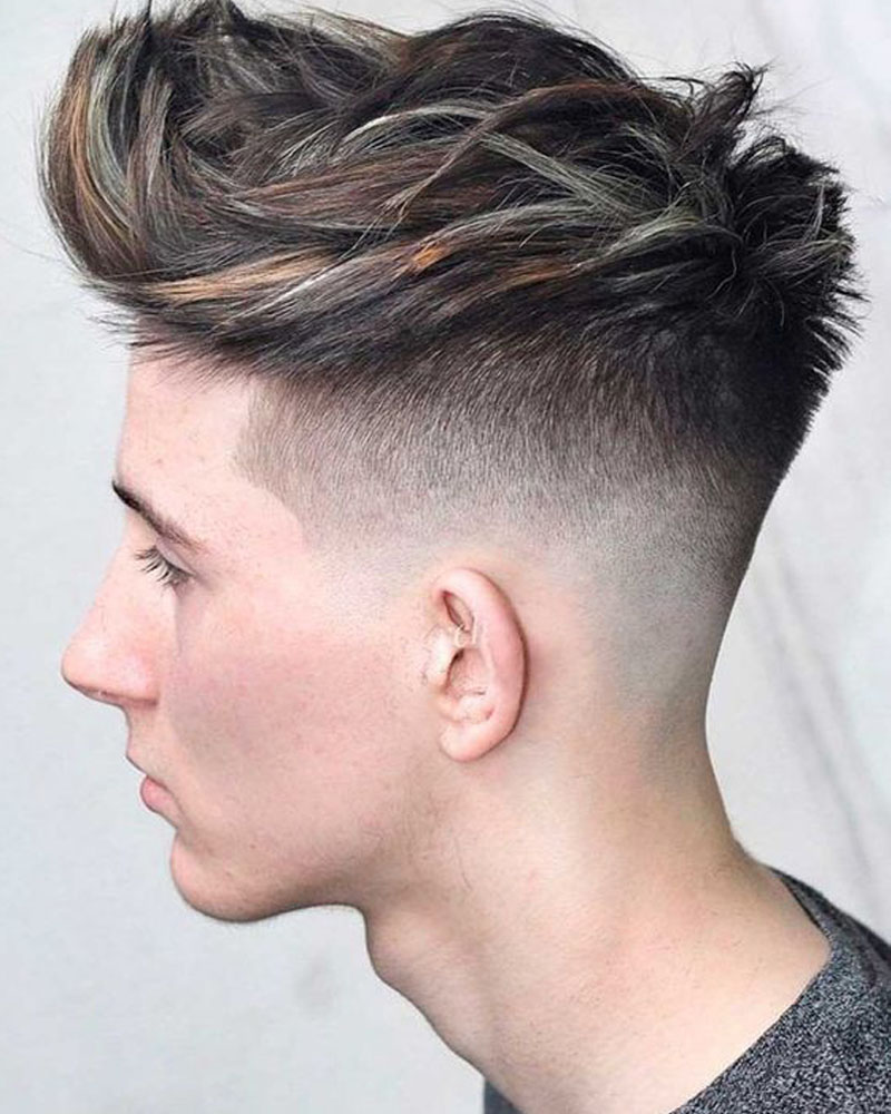 men fade haircuts low bald fade Luxe Digital