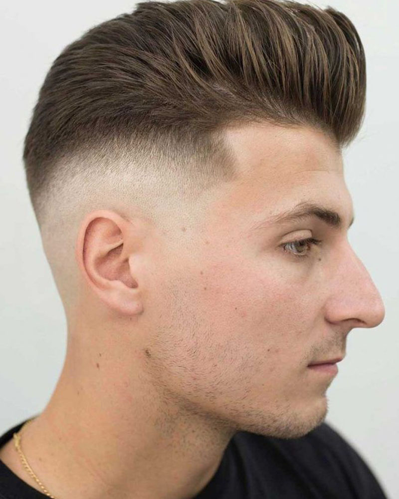 men fade haircuts low bald fade Luxe Digital