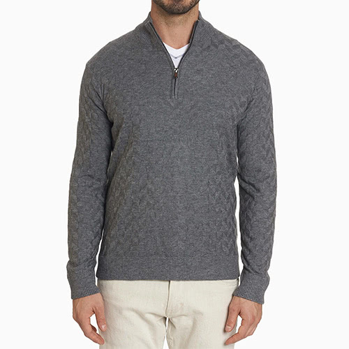 men loungewear style cardigan Robert Graham - Luxe Digital