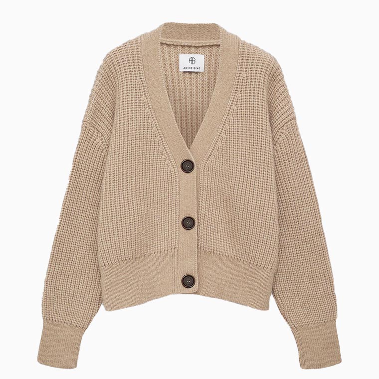 women business casual guide anine bing maxwell cardigan camel - Luxe Digital