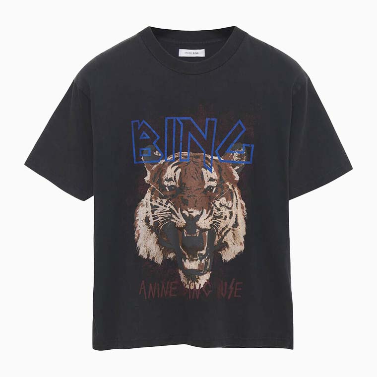 women casual dress code guide anine bing tiger tee black - Luxe Digital