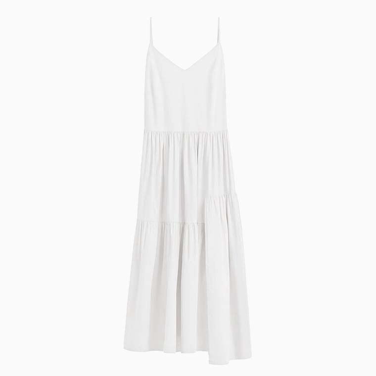 women casual dress code guide cuyana poplin tiered dress - Luxe Digital