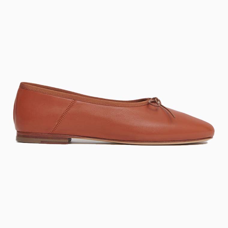 women casual dress code guide mansur gavriel dream ballerina maple - Luxe Digital