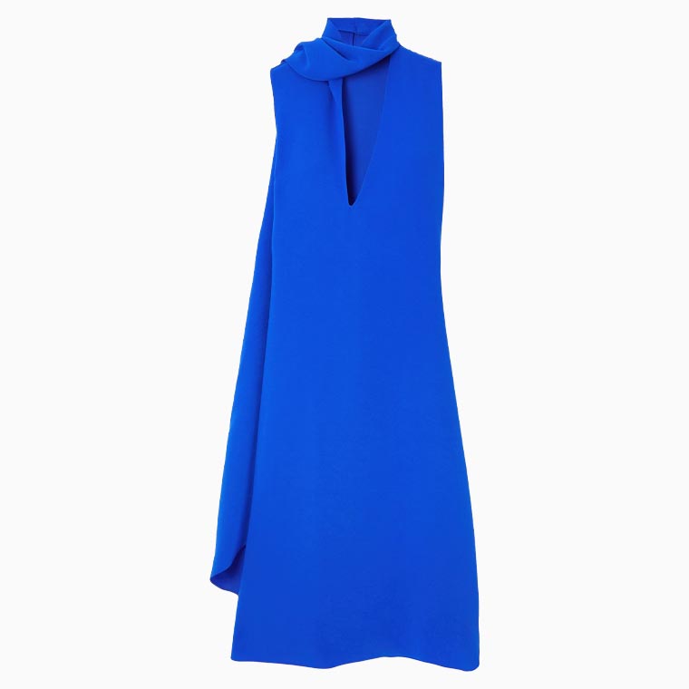 women cocktail attire guide ferragamo keyhole tie midi dress - Luxe Digital